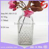 Hot Sale Square Shaped Empty Aroma Reed Diffuser Glass Bottles With Cork Decorative Glass Jar for Home thumbnail-3