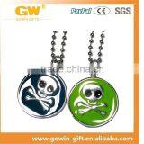 Custom Metal Skull Logo Keychain , Metal Casting Keychain thumbnail-1