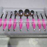 New Arrival Tooth Brush Style Makeup Brush Set/Oval BB Cream Foundation Brushes Rose Pink