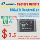 electronic solar charger controller with timing and lighting control