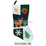 19" Non-woven Well-matched Christmas Stocking With Unique Design thumbnail-1