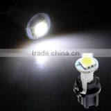 10 DC 12V 0.2W T5 LED 5050SMD Instrument Panel Dash Light Bulb White Holder thumbnail-1