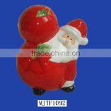 Handmade Christmas Ornament Porcelain Hanging Santa Claus Ornament thumbnail-1