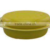 Nice Yellow Oval Ceramic Coating Roaster Pan thumbnail-2