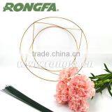 Copper Coated 2 Coils Decorative Wire Wreath Frame thumbnail-2