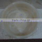 NICE & SHINE PURE WHITE ONYX ROUND BOWL SHAPED SINKS AND BASINS thumbnail-6