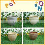 Classic High Fire Clay Planter Garden Concrete Balcony Flower Pot thumbnail-3