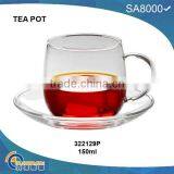 TC129P(150ML),heat Resistant Glass Cup With Glass Base thumbnail-1