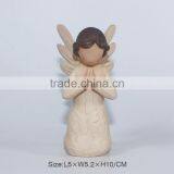 Hot Selling Wood Resin Angel Statue Crafts thumbnail-3