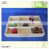 Best Seller Multi Grids Standing Storage Pine Wooden Tray thumbnail-4