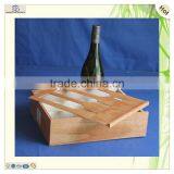 Classical Laser Engraving Pattern Drawer Wooden Wine Box thumbnail-4