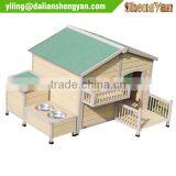 With Food Bowl Wood Dog House, Dog Cage, Dog Kennel thumbnail-1