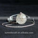 Natural Real Dandelion Pendant Necklace thumbnail-3