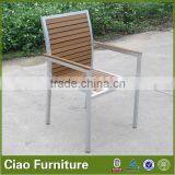 Outdoor Plastic Wood Table Set Garden Coffee Table and Chair thumbnail-6