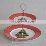 Christmas Ceramic Plates With Steel Layer,Porcelian Plates With Decal thumbnail-1