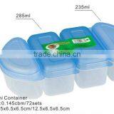 4pcs Mini Combine Food Container Storage Bento Lunch Box Set thumbnail-2