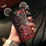 Diamond Cell Phone Cover Soft Shell Silicone Mobile Phone Cases for IPhone7/7Plus/6/6s/6plus/6splus Neck Lanyard Rope thumbnail-2