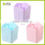 Emc Plastic Storage Basket With Dividers, Desktop Square Basket With Dividers thumbnail-6