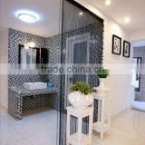 Black Polyester Tassel Fringe String Curtain thumbnail-6