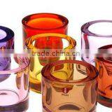Colors Glass Candle Holder,crack Glass Candle Cup Hot Sell thumbnail-1