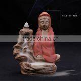 Buddha Guanyin Backflow Incense Burner Ceramic Crafts Decoration thumbnail-4