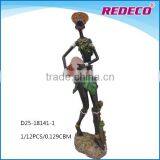 Resin african lady figurine