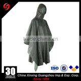 High Waterproof Function 210T PVC Coating Green Color Miltary Poncho Outdoor Training thumbnail-2