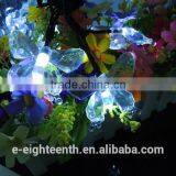 2016 New Popular Multicolor 4.8m 20 Led Butterfly Solar Fairy String Lights for Outdoor Garden Chrismas thumbnail-4