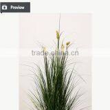 Artificial Grass Synthetic Onion Grass With Cattails Spray Fake Grass in Pot thumbnail-2