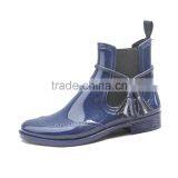 Unique Decoration Shiny Red Black Navy Chelsea Rain Boot Women thumbnail-3