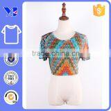 O Neckline Original Bright Color Printed High Quality T-shirt thumbnail-1