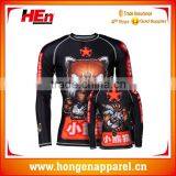 Hongen Apparel Comfortable Professional Men Fitted Rash Guard thumbnail-1