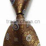 Elegantly Designed Italian Style Chocolate 100%silk Necktie thumbnail-1