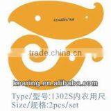 Kearing Brand,curved Crafting Mold,underwear Bra Fashion Design French Curve 2pcs in a Set#1302S thumbnail-1