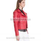 New Arrival Pakistan Style Girls Short Leather Jacket Made in China 2016 thumbnail-5