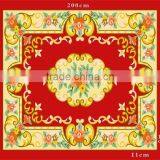 Super Soft Small Broken Flower Screen Printed Jacquard Raschel Blanket Fleece Blanket