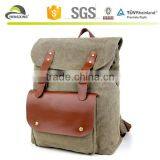 Canvas And Leather Backpack, Stock Backpack, Fashion Backpack thumbnail-1