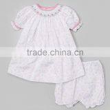 2017 New Arrival Hot Sale Fashion Style 100% Cotton Printing Customized Girls Hand Made Baby Body Suit thumbnail-1