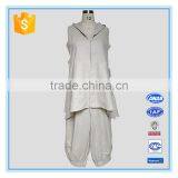 Ladies Fashion Ramie Fabric Suits Pants thumbnail-1