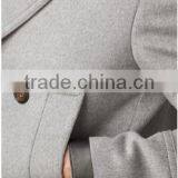 2017 Men Coat Offwhite Color Black Hem Joint Fashion Design thumbnail-3