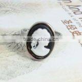Fashion Charactor Rings, Resin Palace Girl Inlay Rings, Personalized Ring thumbnail-1