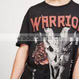 2017 Short Sleeve Custom Screen Printing Tshirts OEM Black Game Team's Apparel Round Neck Cotton T-shirts thumbnail-3