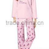 Allover Pink Pajama Sets for Gilrs thumbnail-1