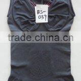 Black Seamless Women Tank Top Corset thumbnail-1