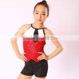 New Arrival Kid Cool Sequin Jazz Dancewear -- The Newest Teen Jazz Style Dress Skirt---child&adults Newest Cool Dance Costume thumbnail-1