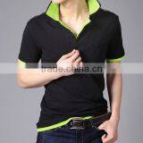 Customized Logo Double Neck Cotton Men Polo Shirt for Worker thumbnail-1