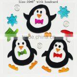 Reindeer Santa Claus Gel Window Decoration Sticky Jelly Halloween Window Sticker Home Decoration