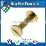 Made in Taiwan Golden Color Binding Screw thumbnail-6