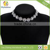 Fashionable Short Necklace Multilayer Concave Diamond Crystal Necklace Can be Paired With Anything thumbnail-1