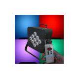 9 3W Tri-color Wireless Battery LED Flat Par / LED Par Can thumbnail-1